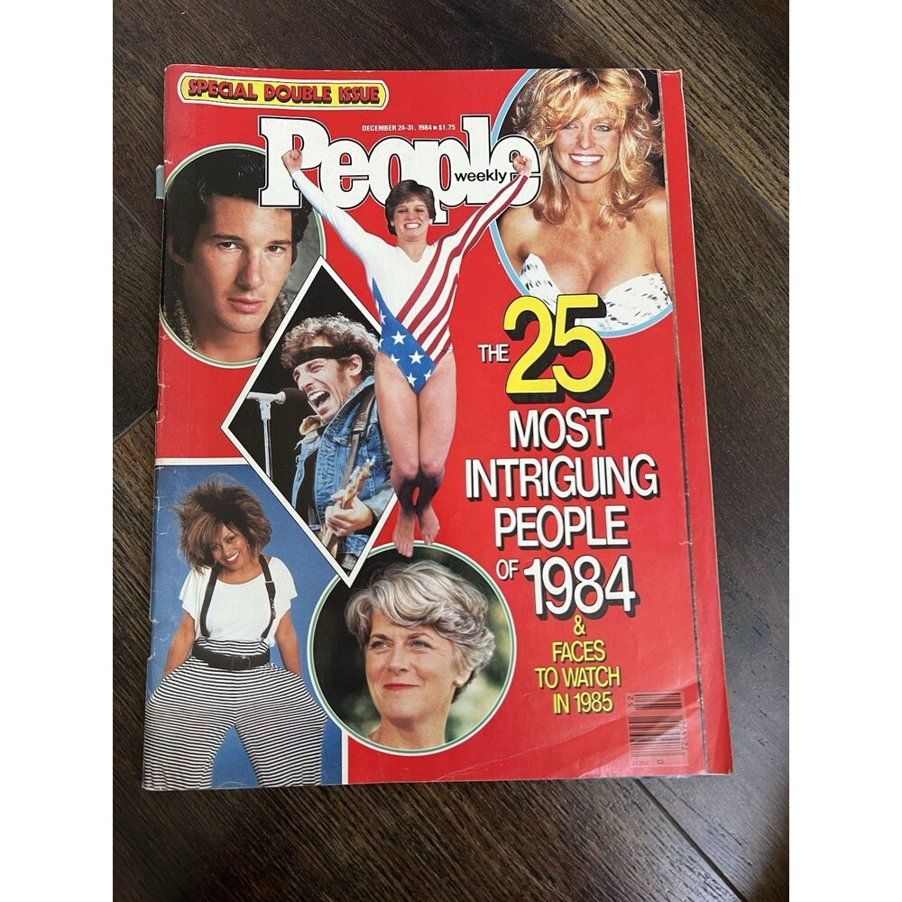 People Magazine December 1984 Farrah Fawcett Richard Gere 25  Most Intriguing